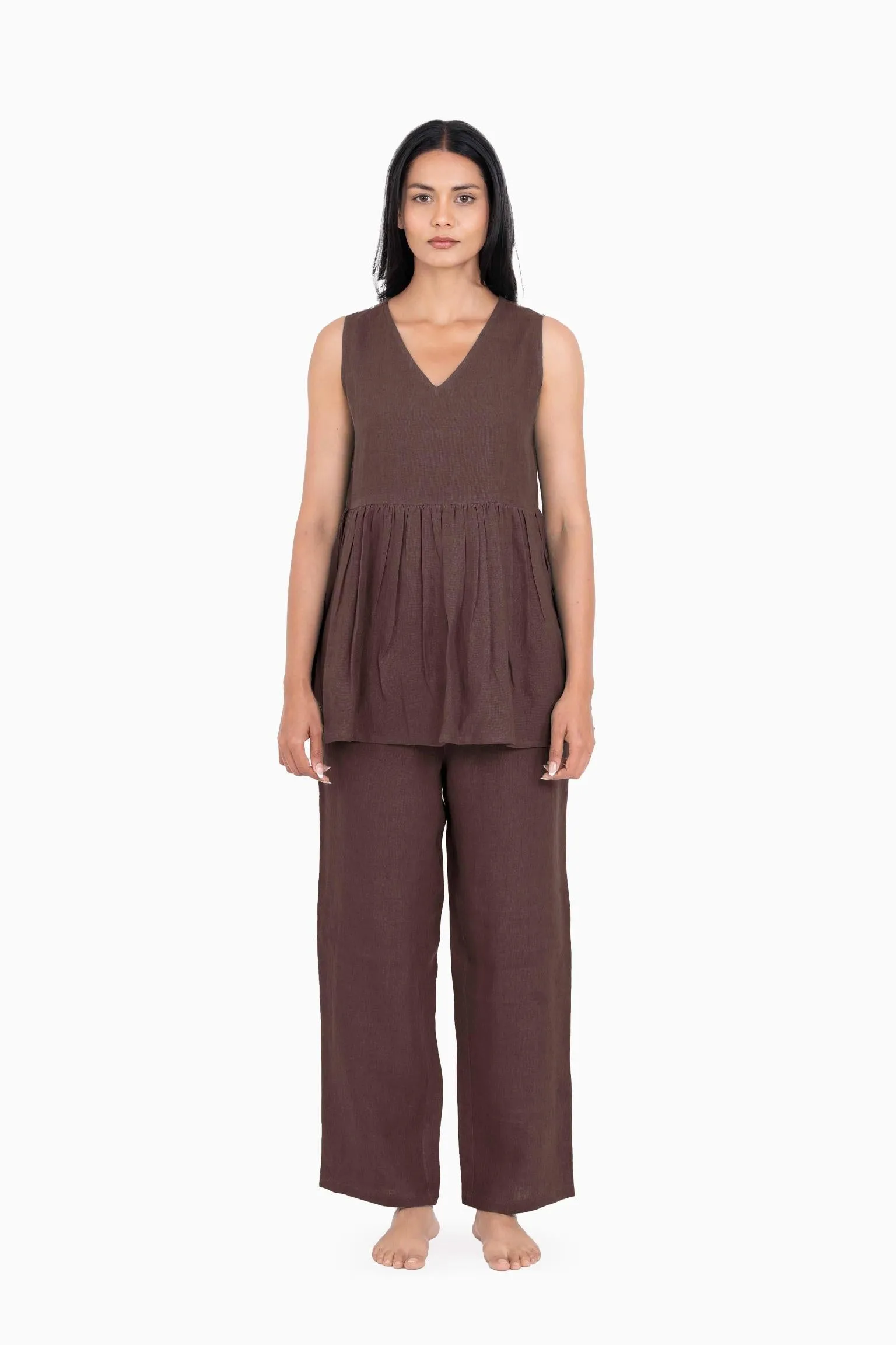 Linen Flavia Co-Ord Set-Petal Pink