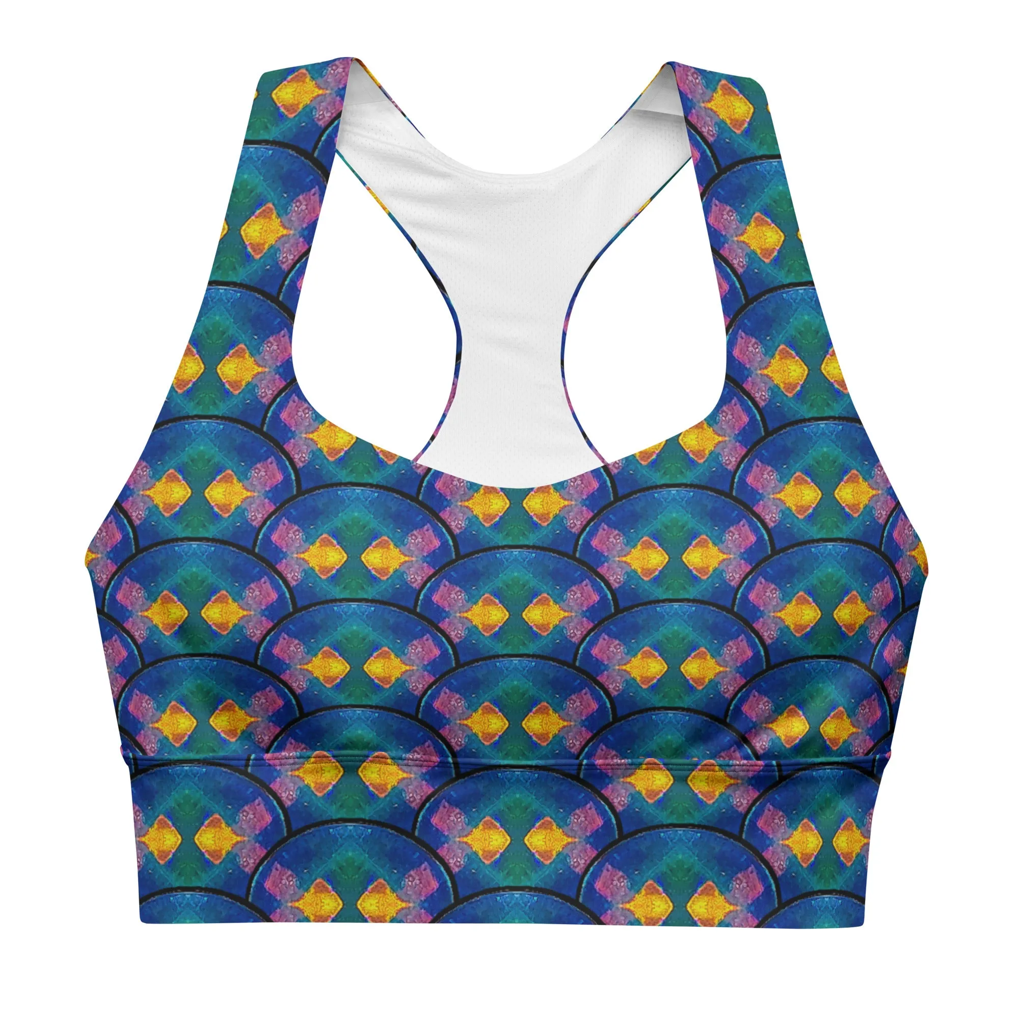 Longline Sports Bra (Her/Muliebris)(Opal Skies Cantus Primus) RJSTHs2024 RJS