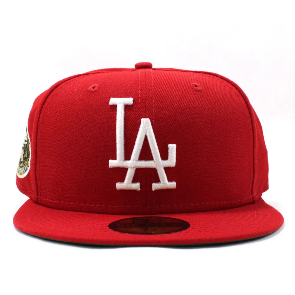 Los Angeles Dodgers 1963 World Series New Era 59Fifty Fitted Hat (Red Green Under Brim)