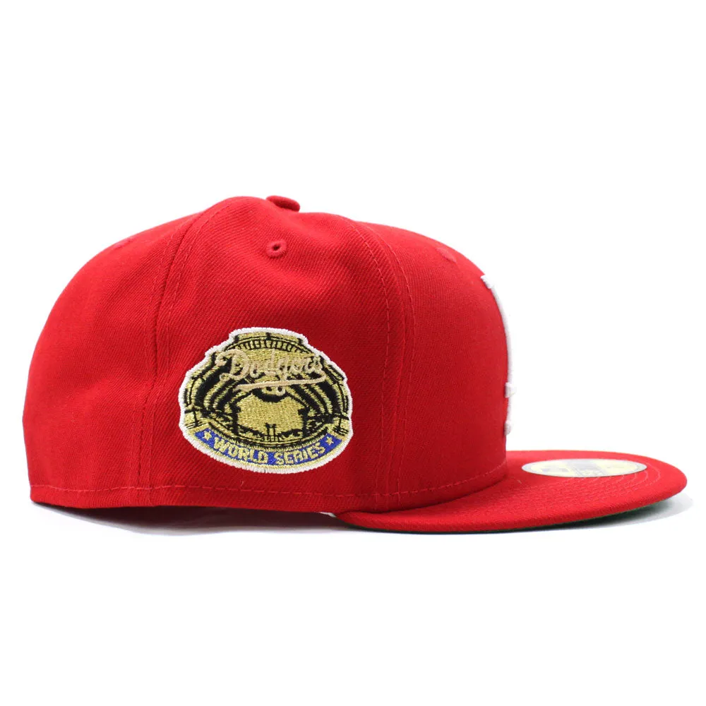 Los Angeles Dodgers 1963 World Series New Era 59Fifty Fitted Hat (Red Green Under Brim)