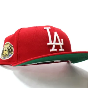 Los Angeles Dodgers 1963 World Series New Era 59Fifty Fitted Hat (Red Green Under Brim)