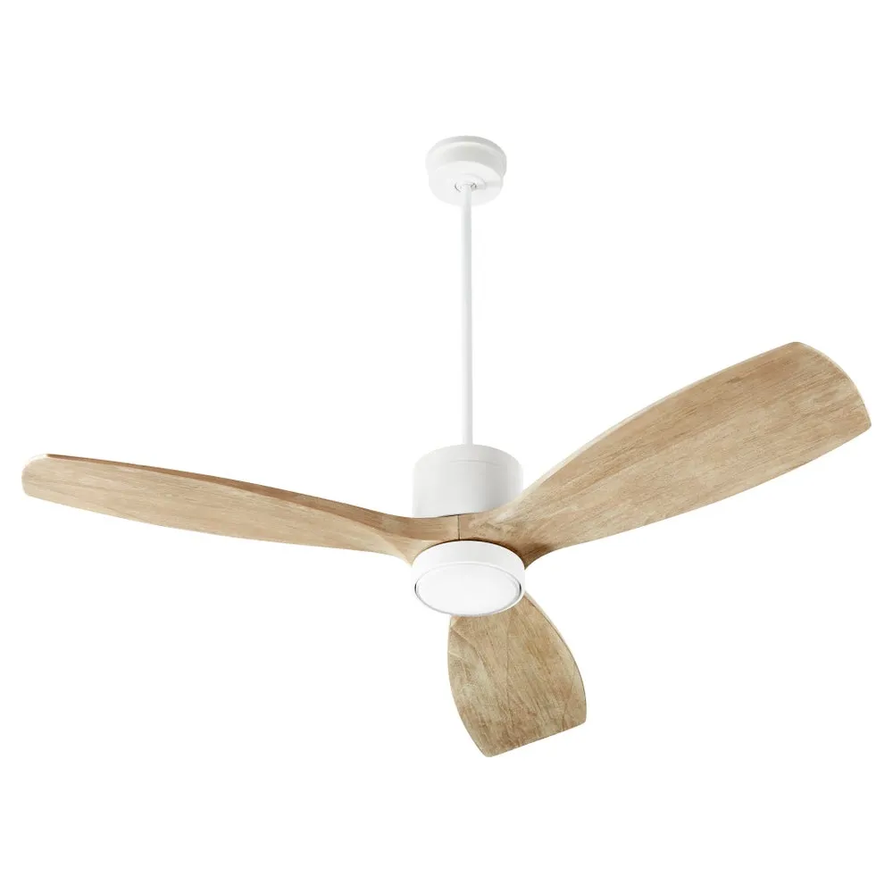 LURUS 64" 3 BLADE CEILING FAN- WEATHERED GRAY/ STUDIO WHITE
