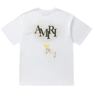 Luxury Champagne Crystal-Embellished T-shirt