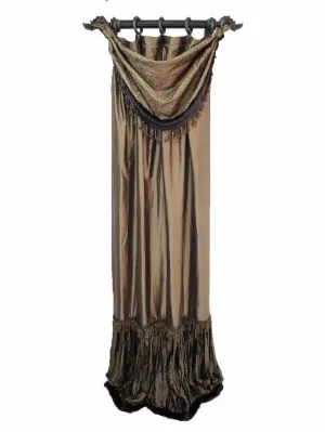 Luxury Curtain Panel and Swag Overlay (Style #10 & Style #11)