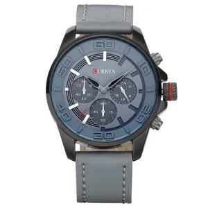 Luxury Leather Strap Sports Watch