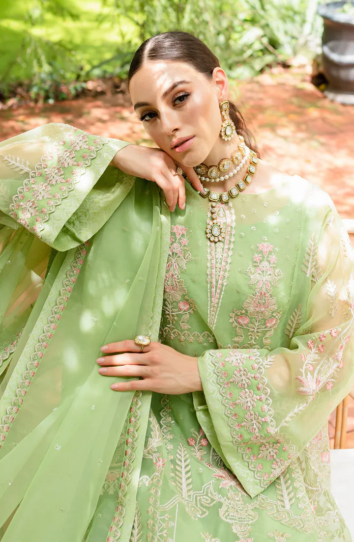 Luxury Mint Green Embroidered Pakistani Salwar Kmaeez Dupatta