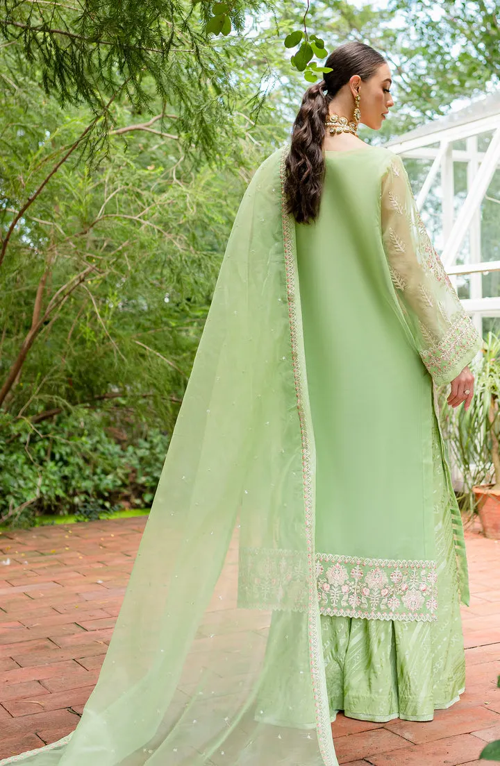 Luxury Mint Green Embroidered Pakistani Salwar Kmaeez Dupatta