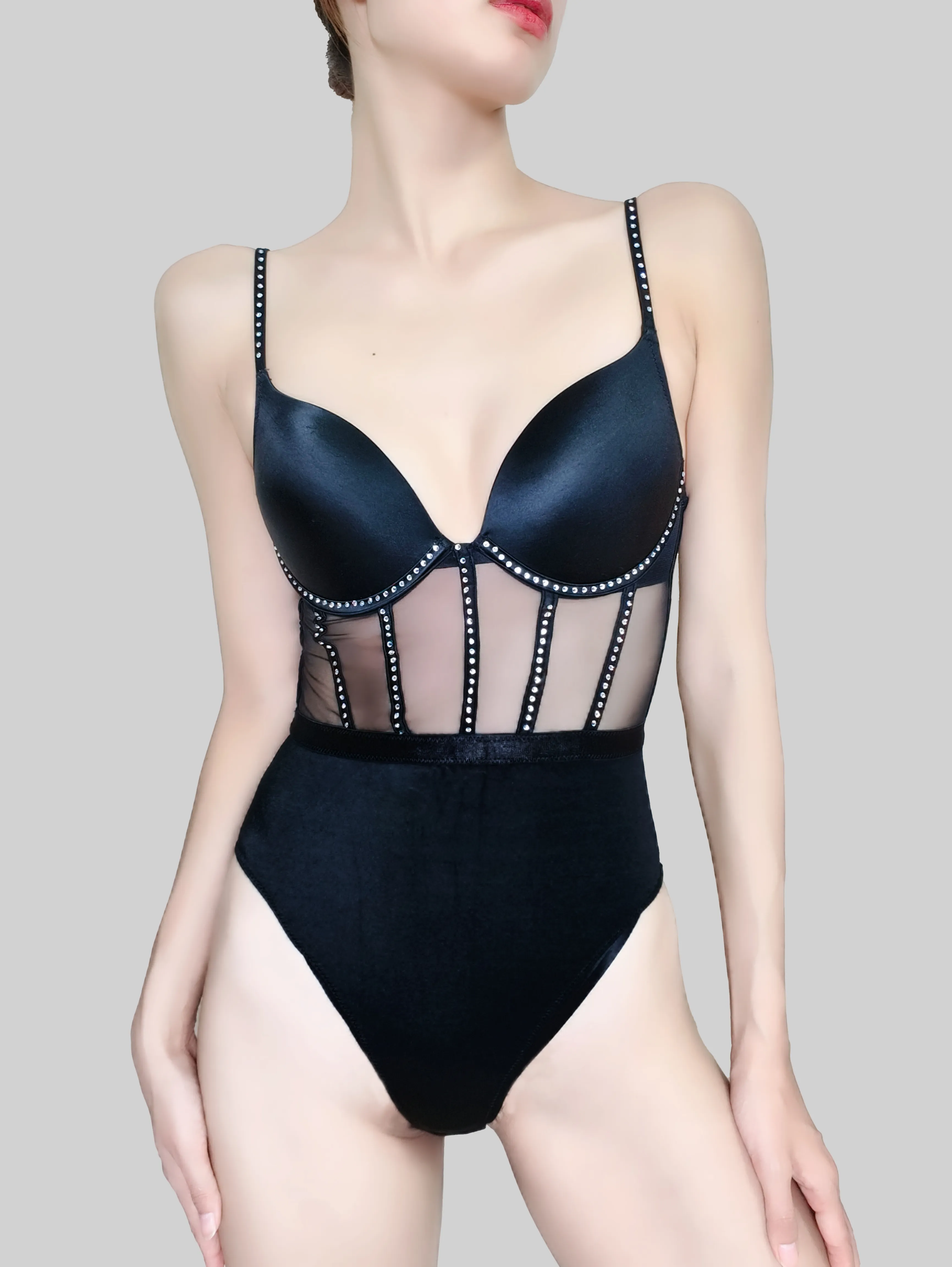 Luxury Rhinestone Bodysuit