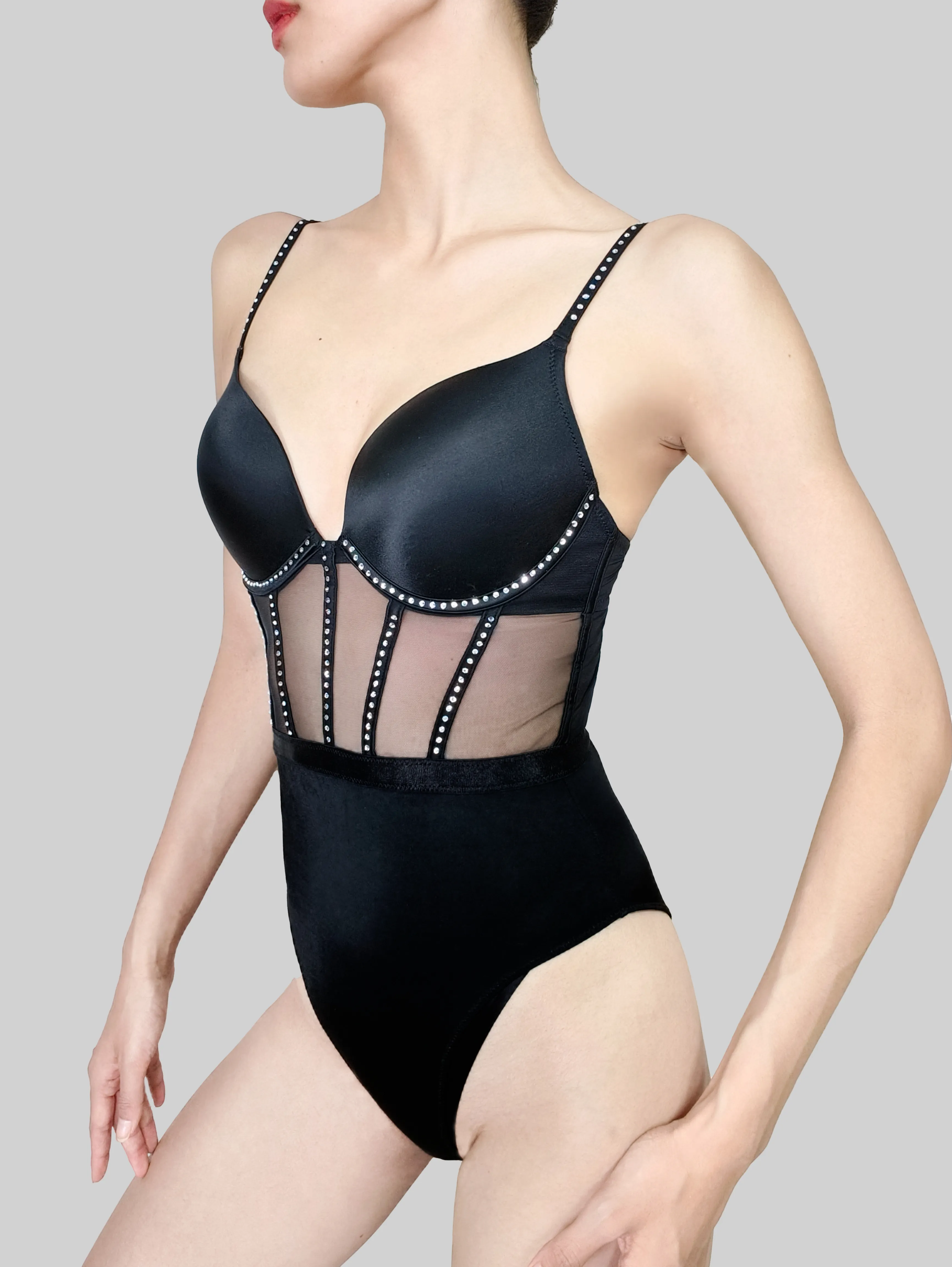 Luxury Rhinestone Bodysuit