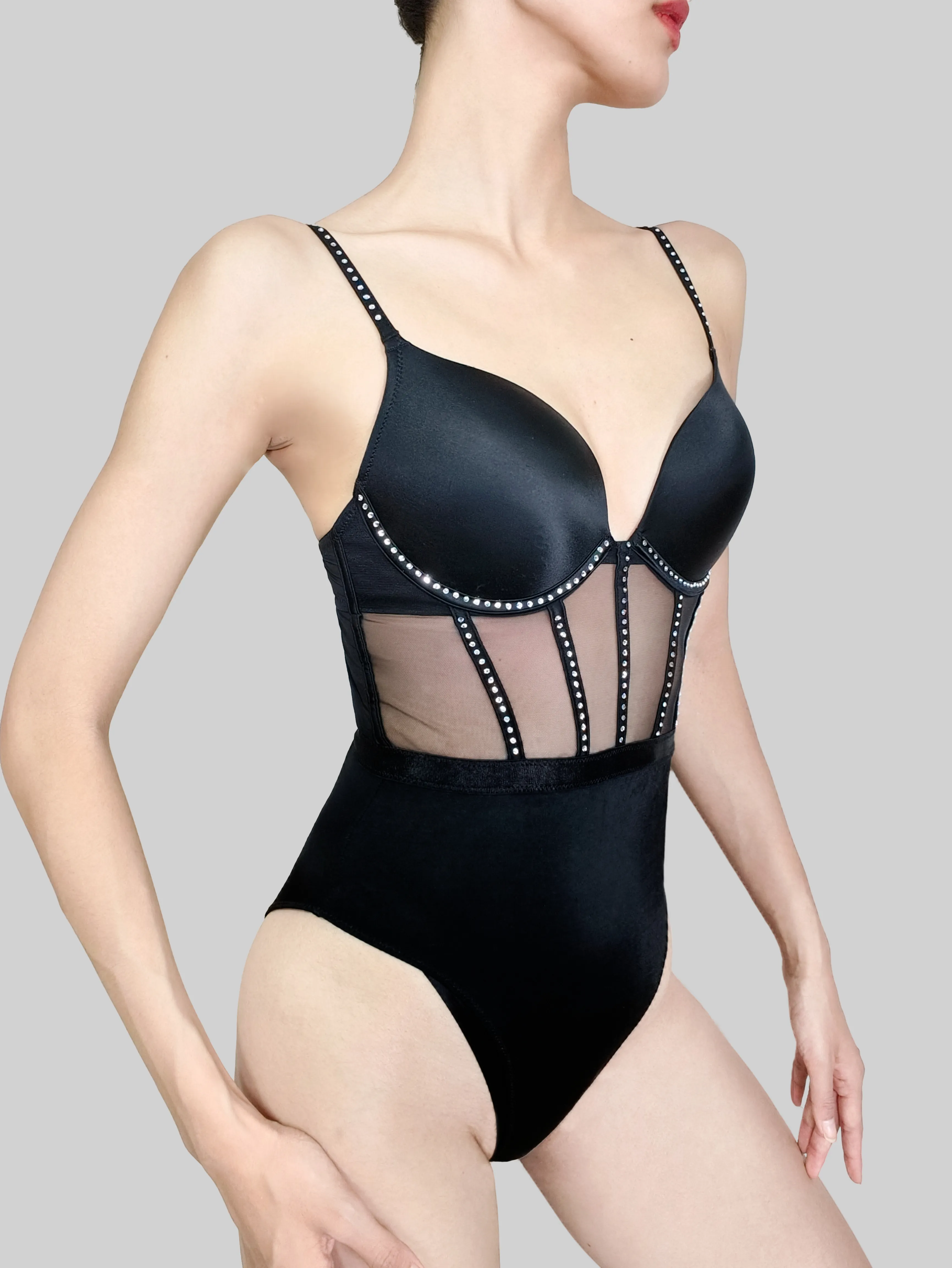 Luxury Rhinestone Bodysuit