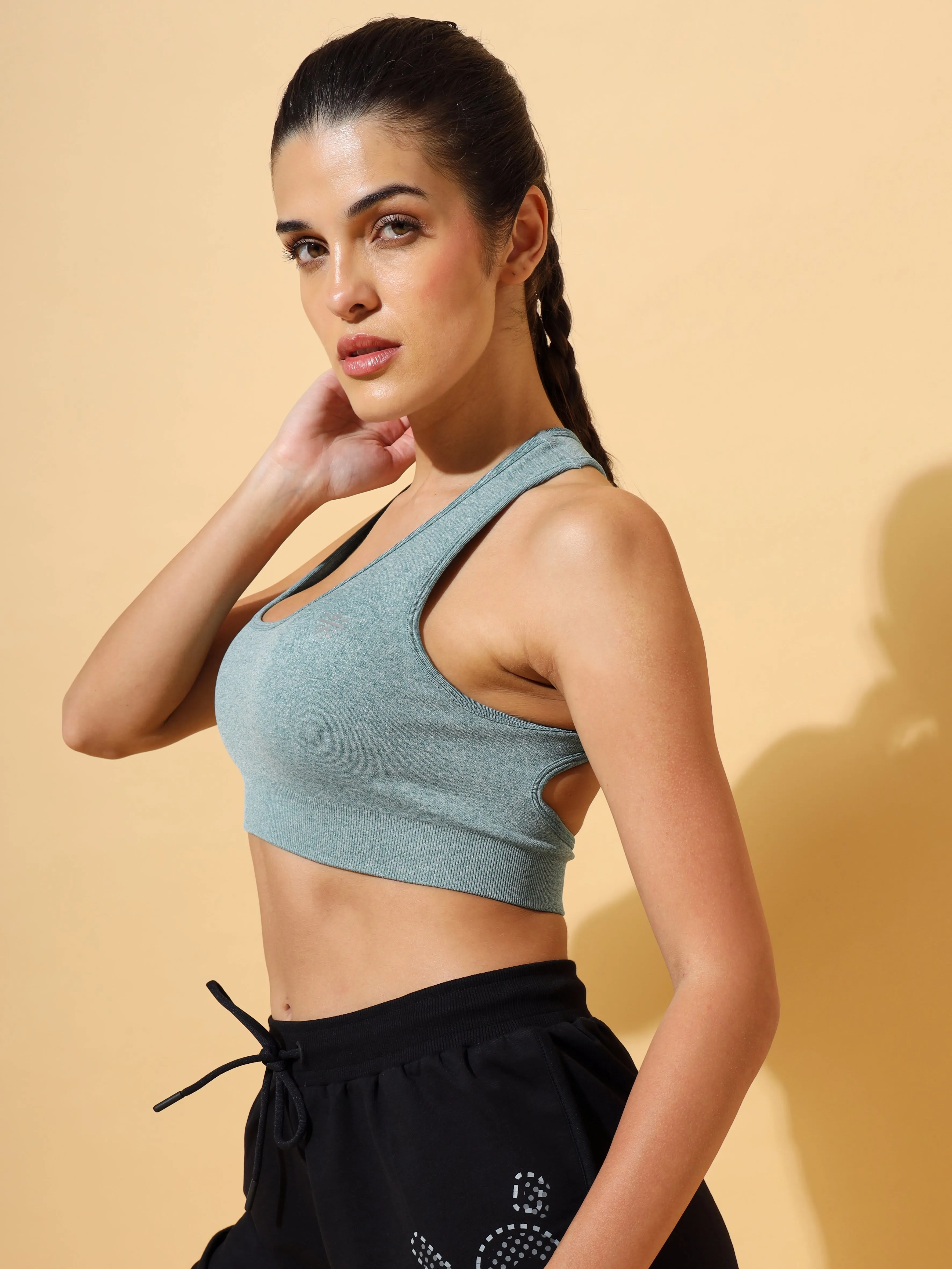 Melange Seamless Medium Impact Sports Bra