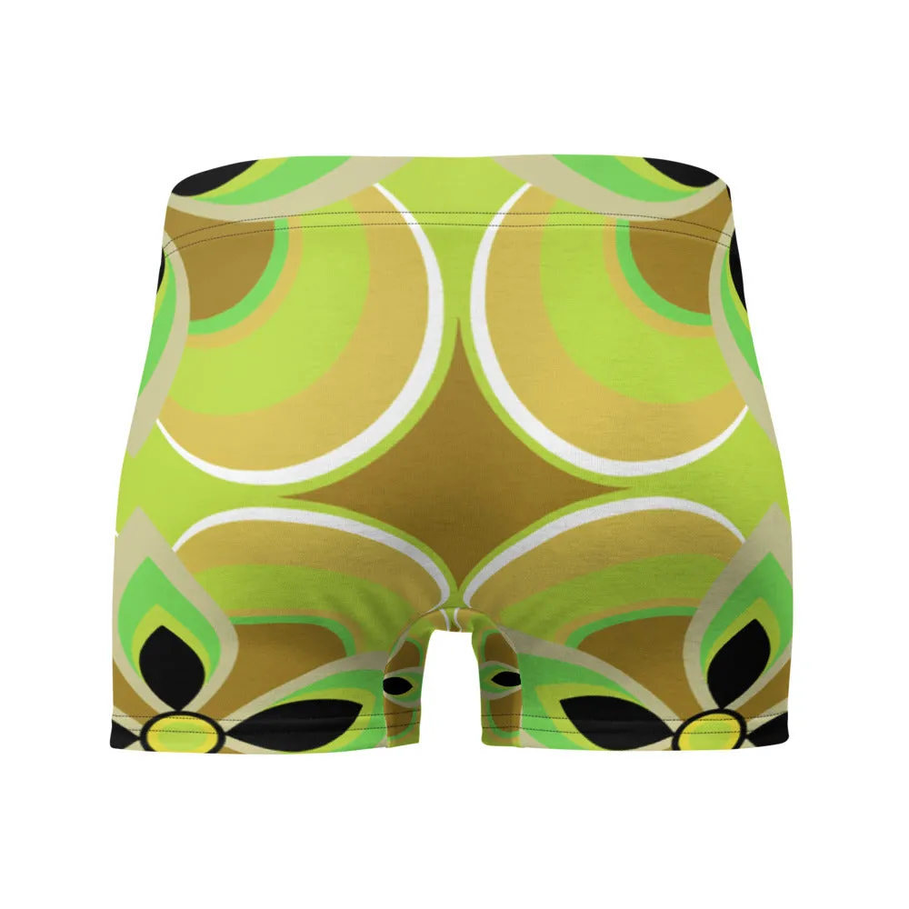 Mens Boxer Briefs | Yellow Pattern | Mid Century Modern Style