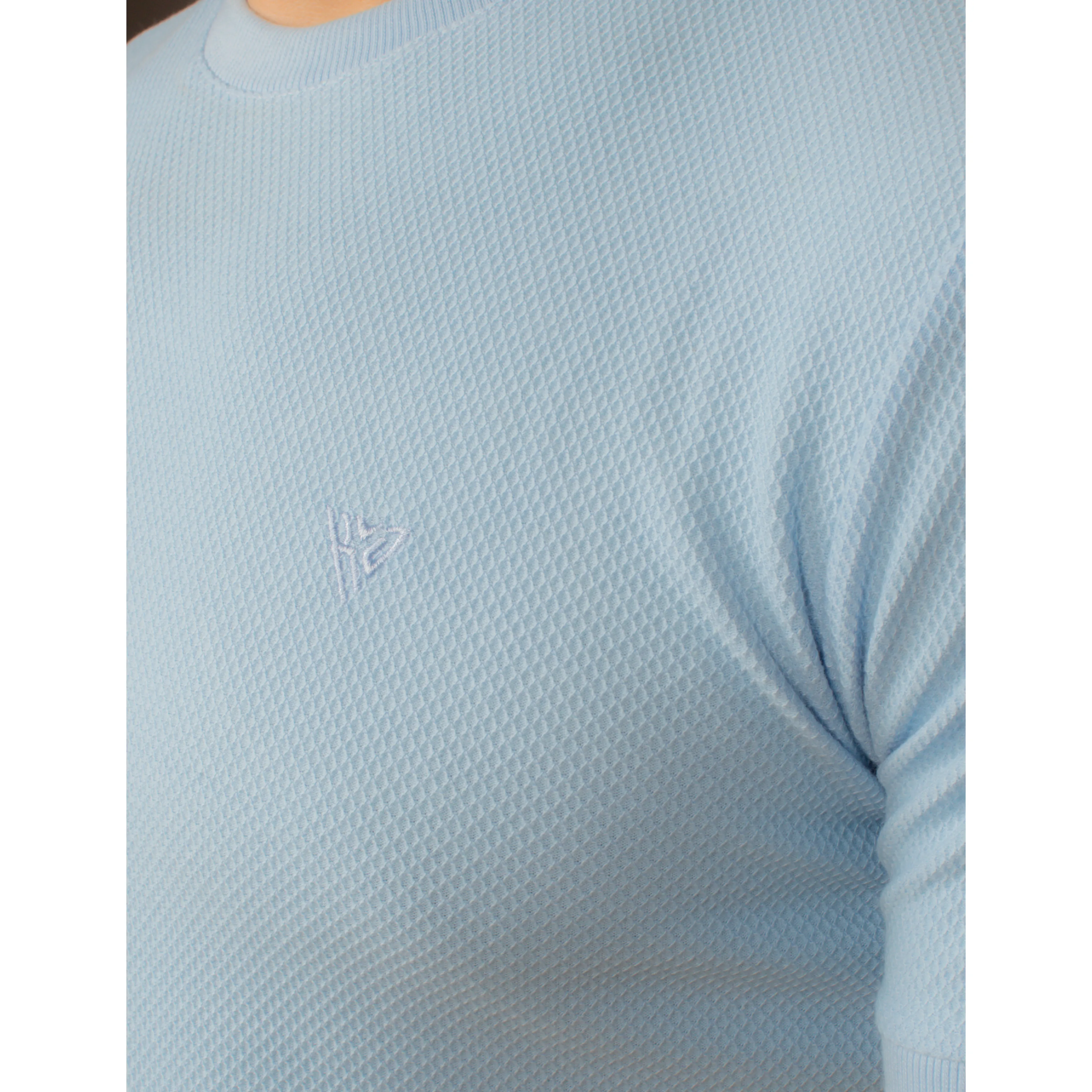 Men's Popcorn Half Sleeve Round Neck T-Shirt  Code-B
