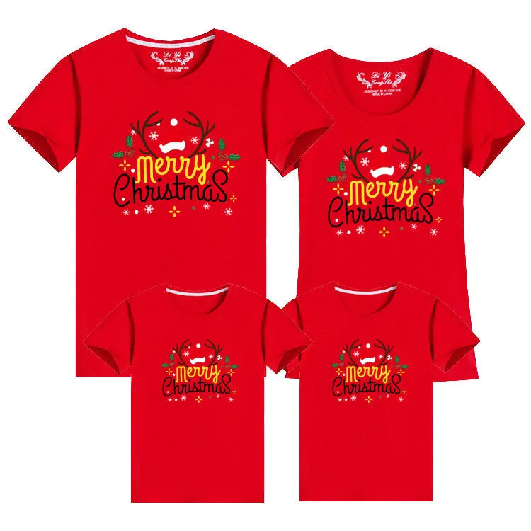 Merry Christmas Matching Family T-Shirts – Festive Holiday Outfit in Multiple Colors