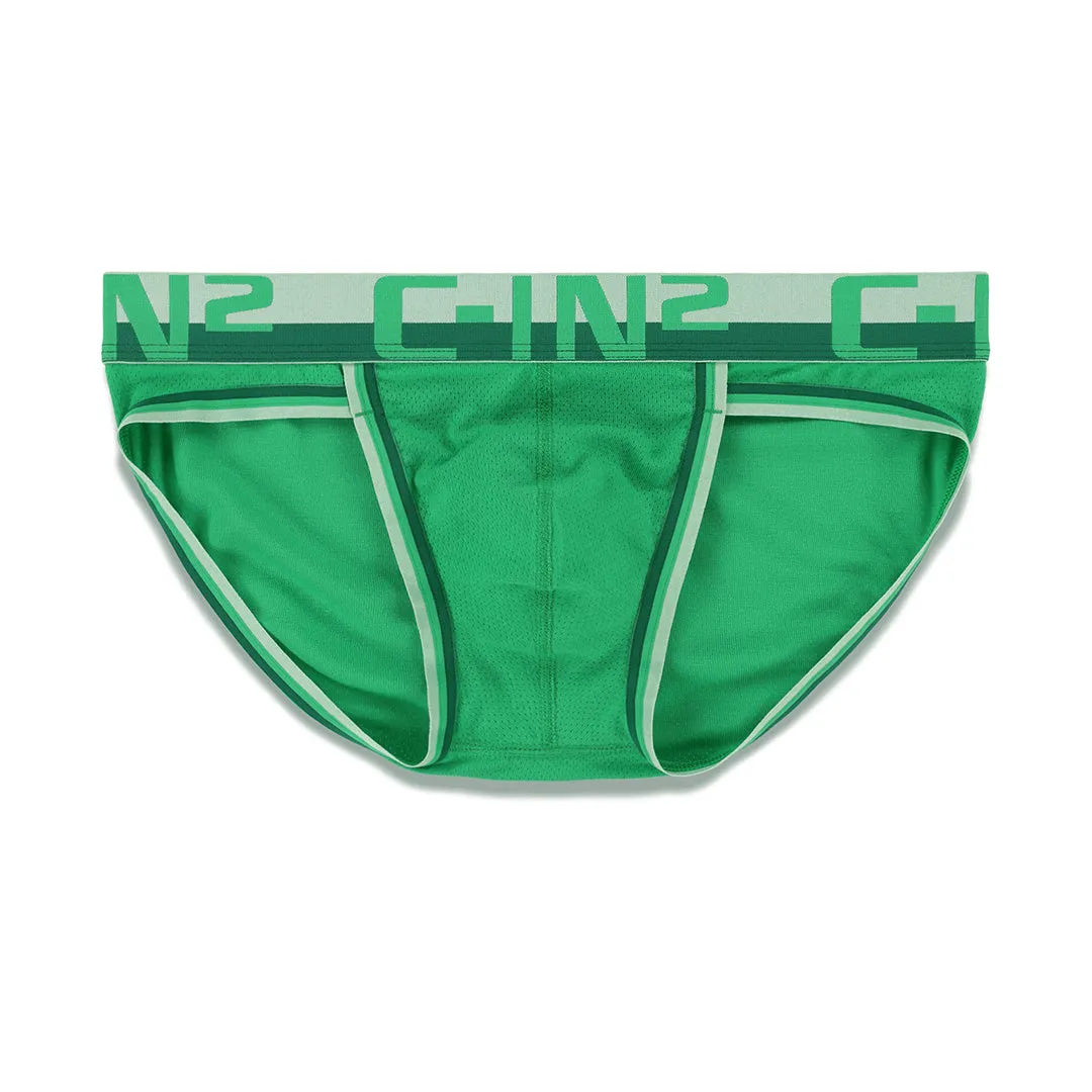 Mesh Sport Brief Galileo Green