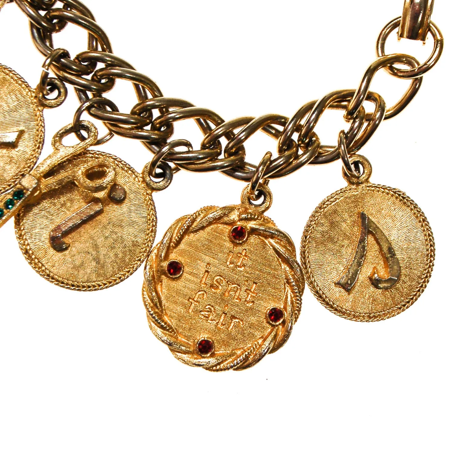 Mid Century Modern Loaded Retro Charm Bracelet