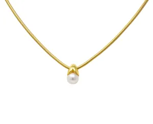 Mikimoto Cultured Pearl 18 Karat Gold Drop Necklace