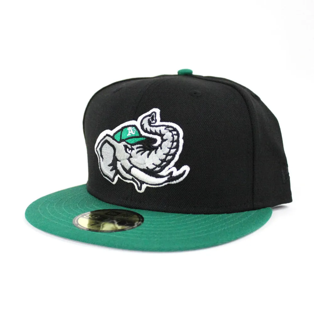 Modesto Athletics New Era 59FIFTY Fitted Hat (Air Jordan 1 Pine Green Gray Under Brim)