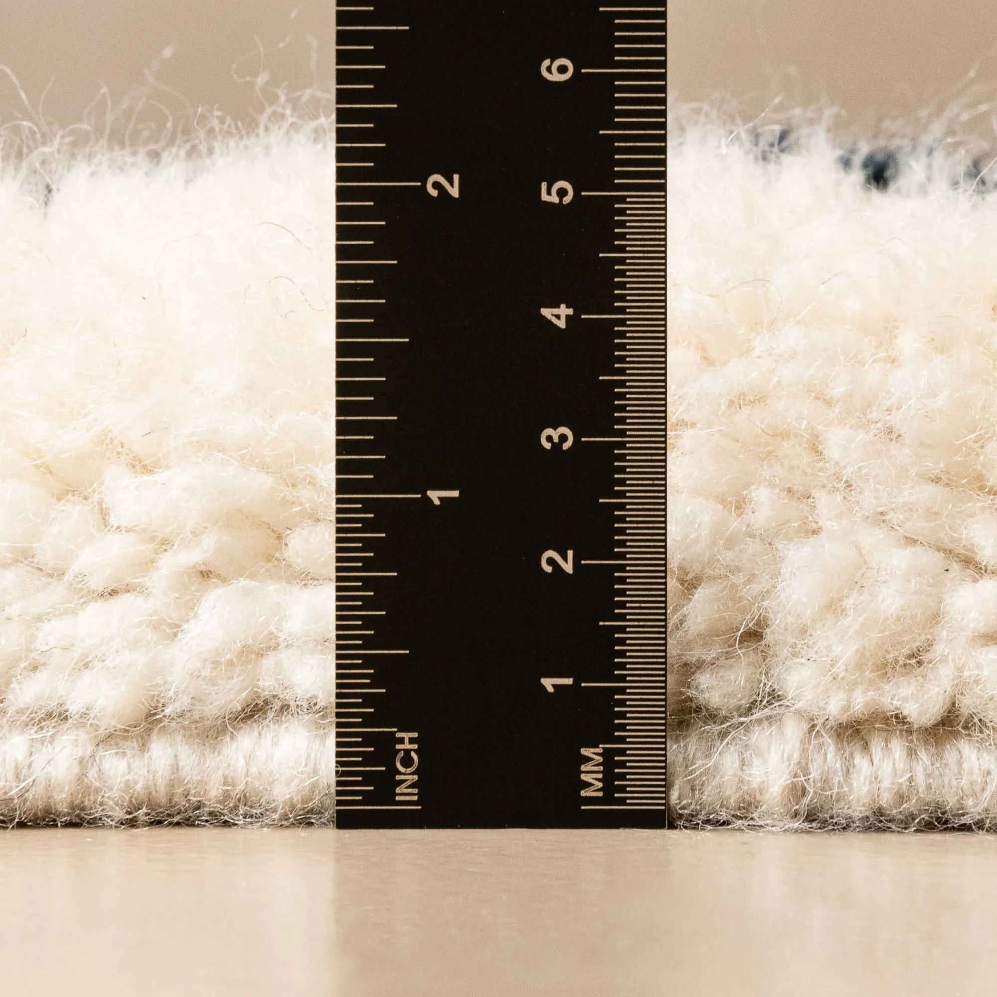 Monochrome Mirage - Luxury Shag Moroccan Runner Rug
