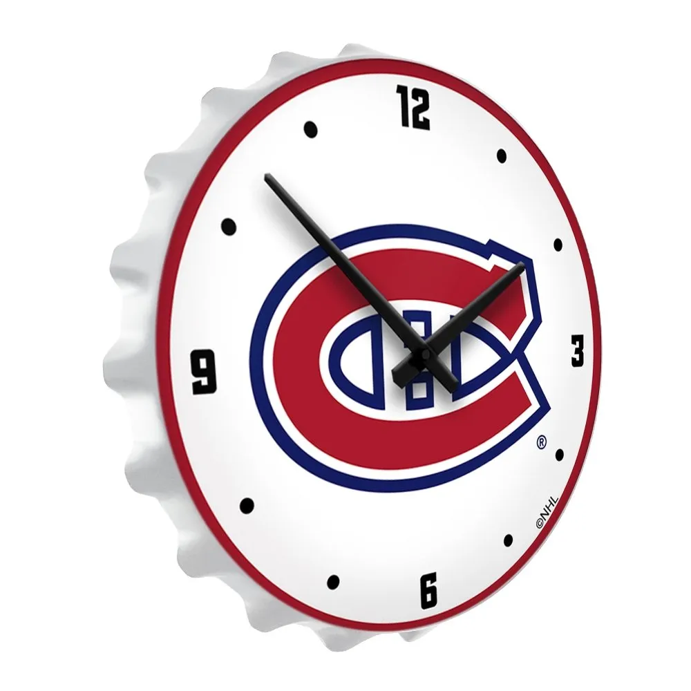 Montreal Canadiens: Bottle Cap Lighted Wall Clock