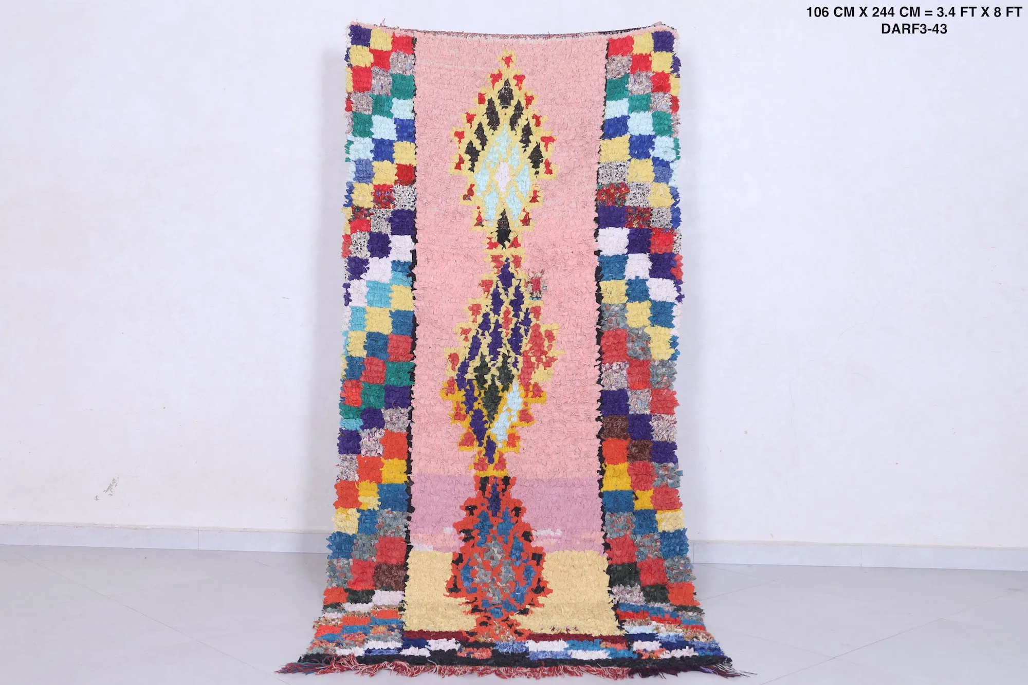 Moroccan rug 3.4 FT X 8 FT