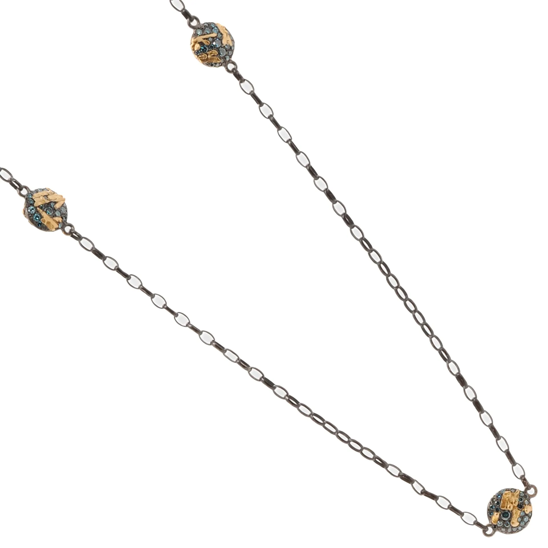 Nature Round Link Necklace