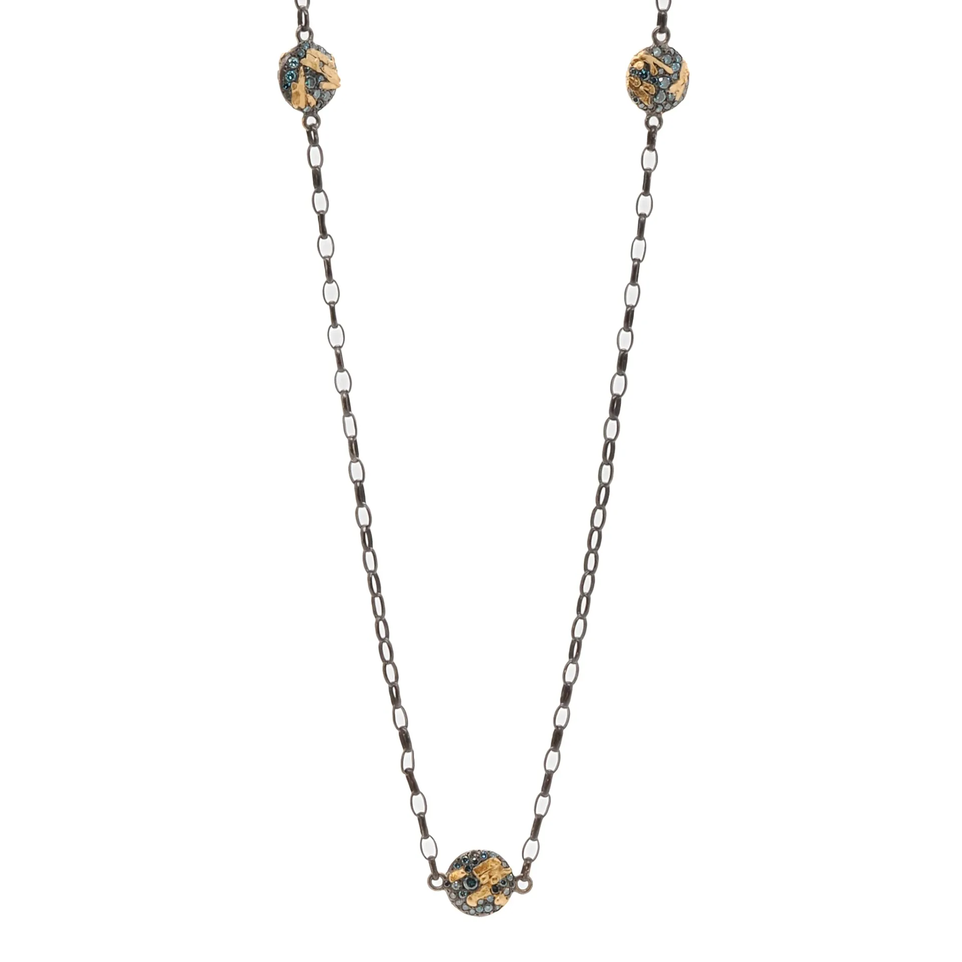 Nature Round Link Necklace