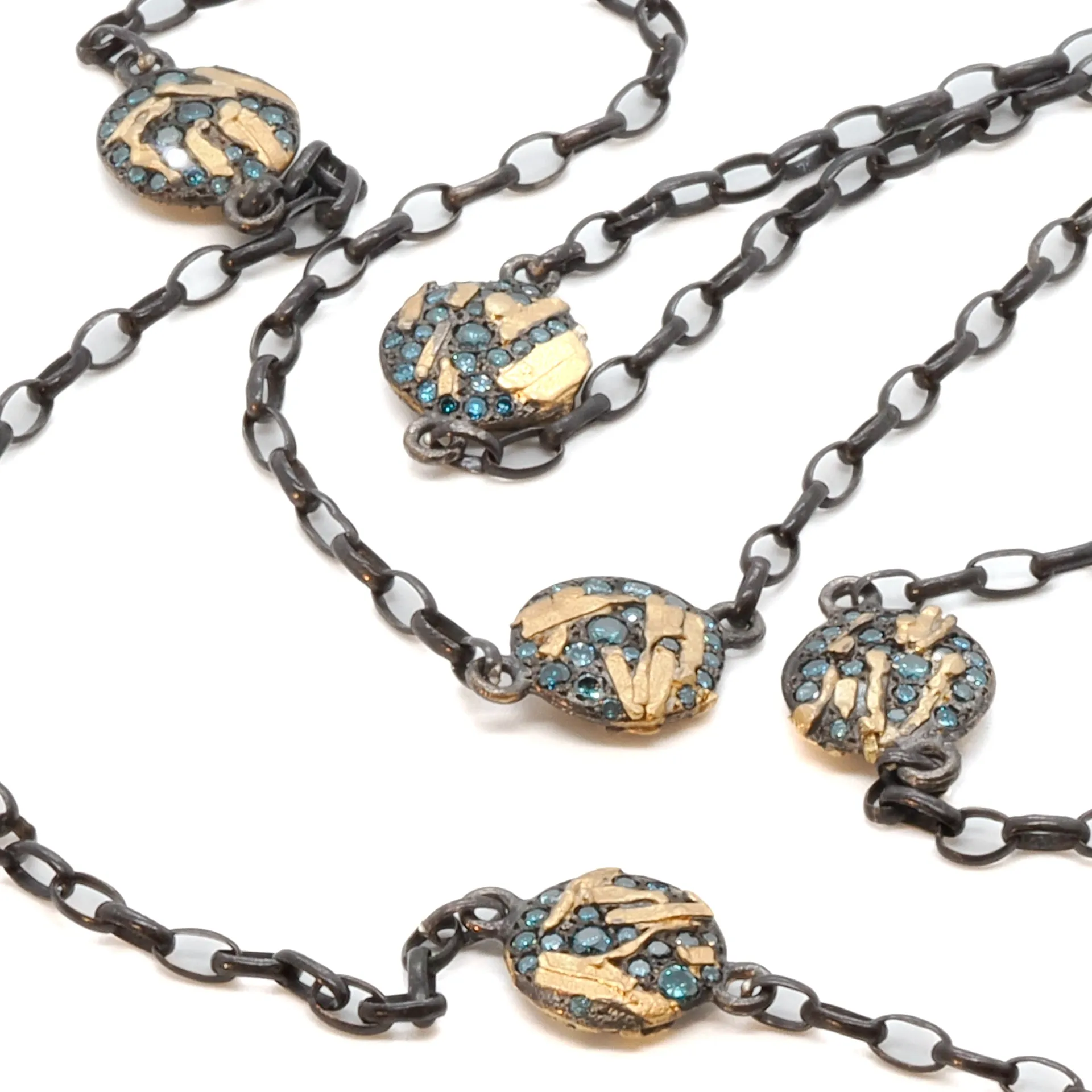Nature Round Link Necklace