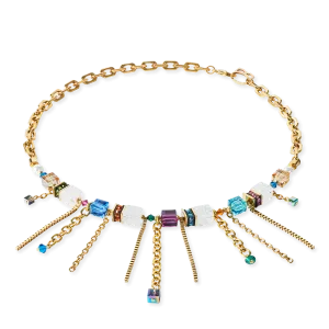 Necklace Sunray Cube Couture gold-multicolour