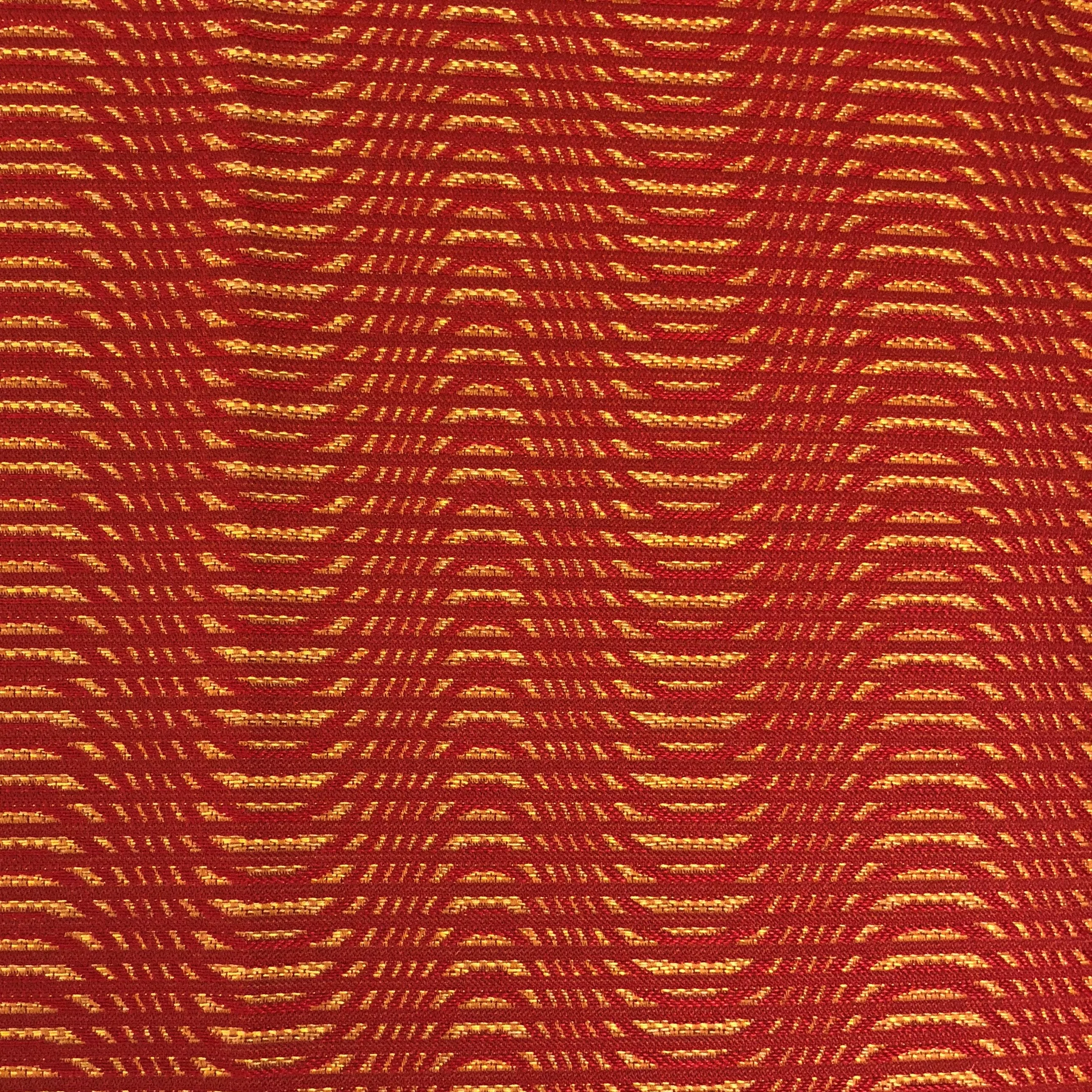 New Earth Ripple Red Luxury Throw Pillow