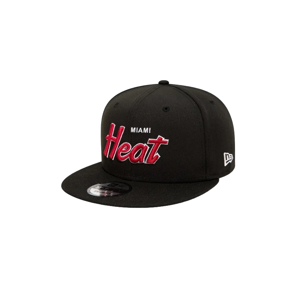 New Era Miami HEAT Retro Script Snapback
