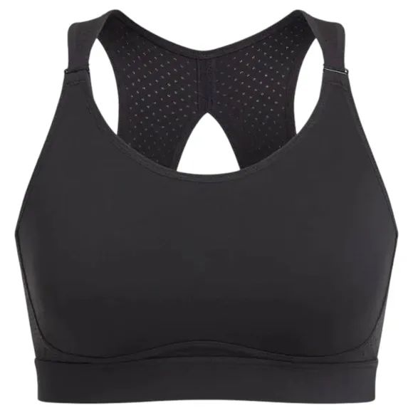 NEW SPANX Black Core High Impact Wireless Racerback Jersey Sports Bra 32DD