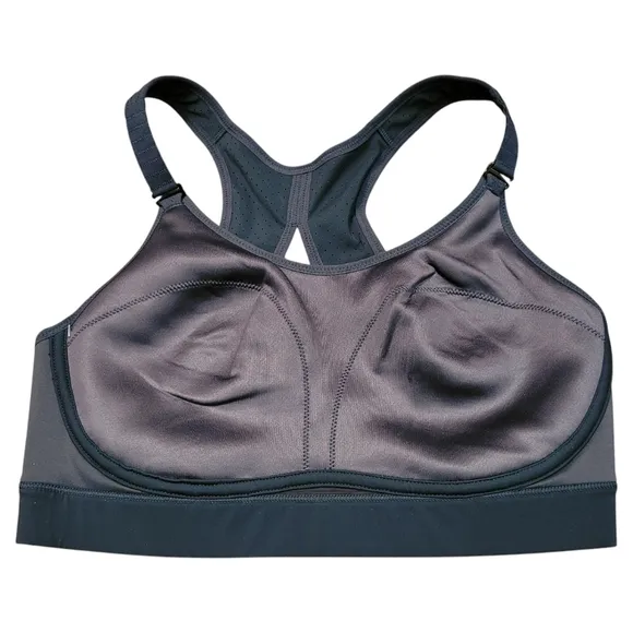NEW SPANX Black Core High Impact Wireless Racerback Jersey Sports Bra 32DD