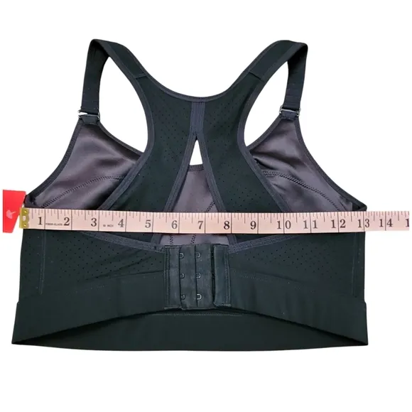 NEW SPANX Black Core High Impact Wireless Racerback Jersey Sports Bra 32DD