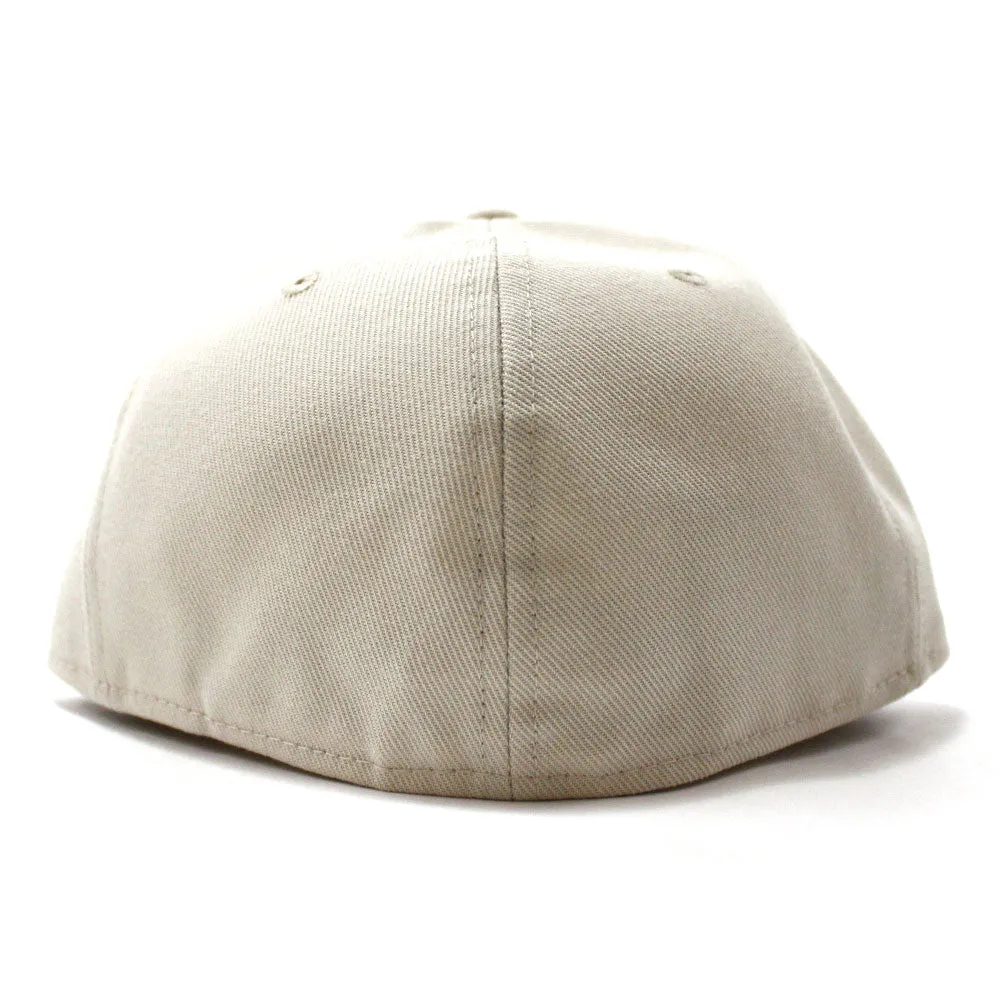 New York City New Era 59Fifty Fitted Hat (John Lennon Stone Gray Under Brim)