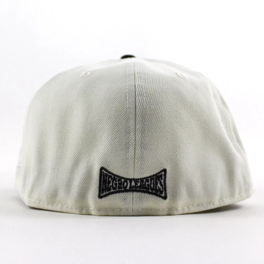 New York Cubans New Era 59Fifty Fitted Hat (Chrome White Black Green Under Brim)