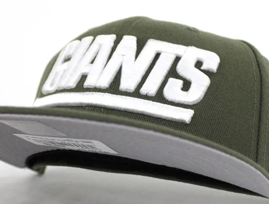 New York Giants New Era 59Fifty Fitted Hat (Olive White Gray Under Brim)