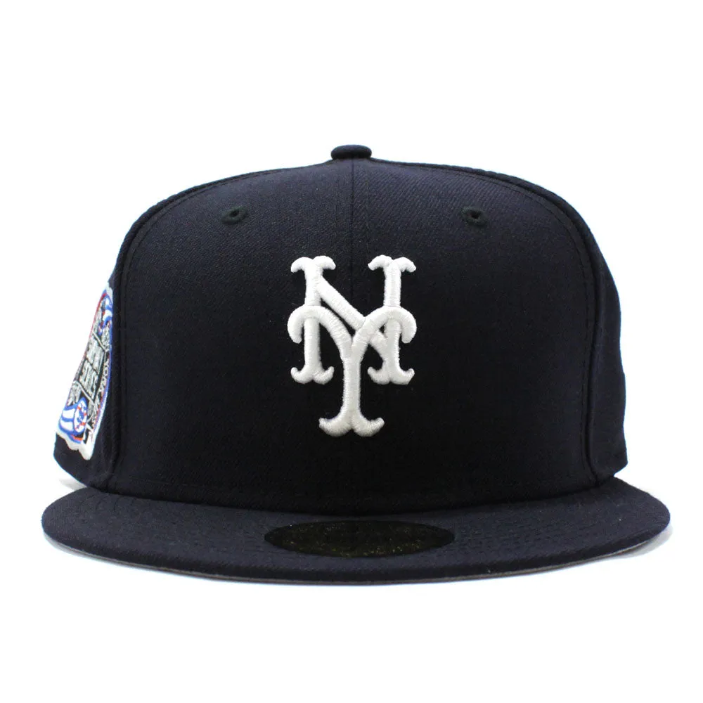 New York Mets 2000 Subway Series New Era 59Fifty Fitted Hat (Yankees Color Way Navy Gray Under Brim)