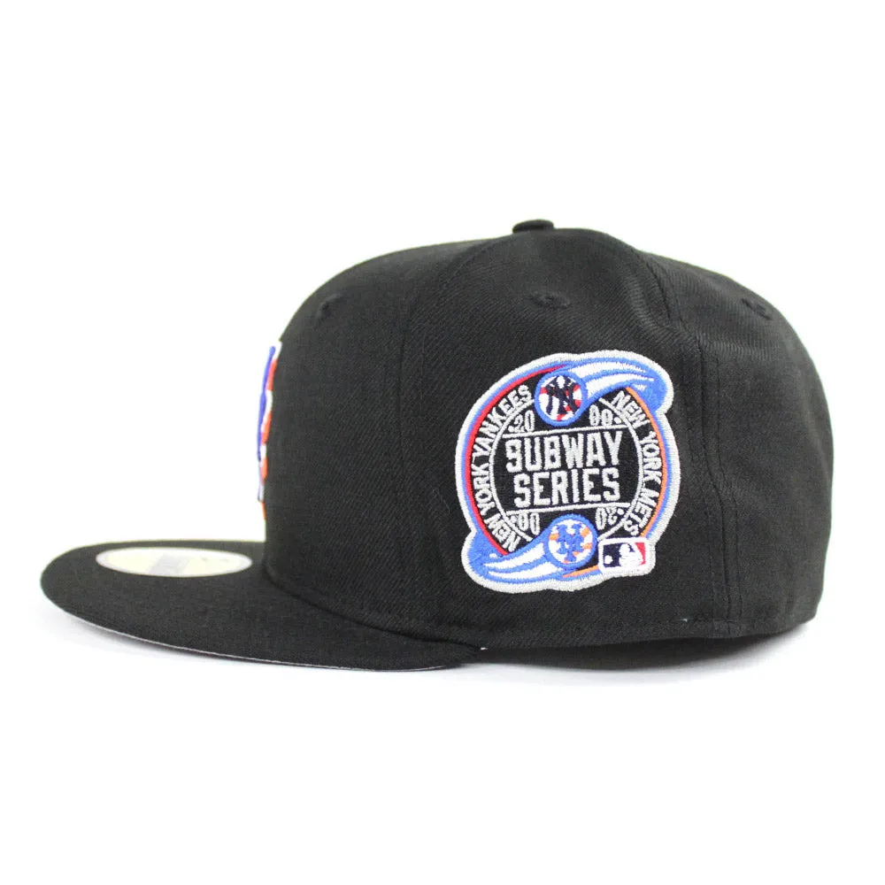 New York Mets 2000 Subway Series New Era 59Fifty Fitted Hats (Black ALT Gray Under Brim)