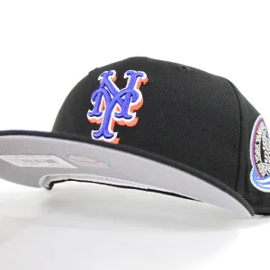 New York Mets 2000 Subway Series New Era 59Fifty Fitted Hats (Black ALT Gray Under Brim)