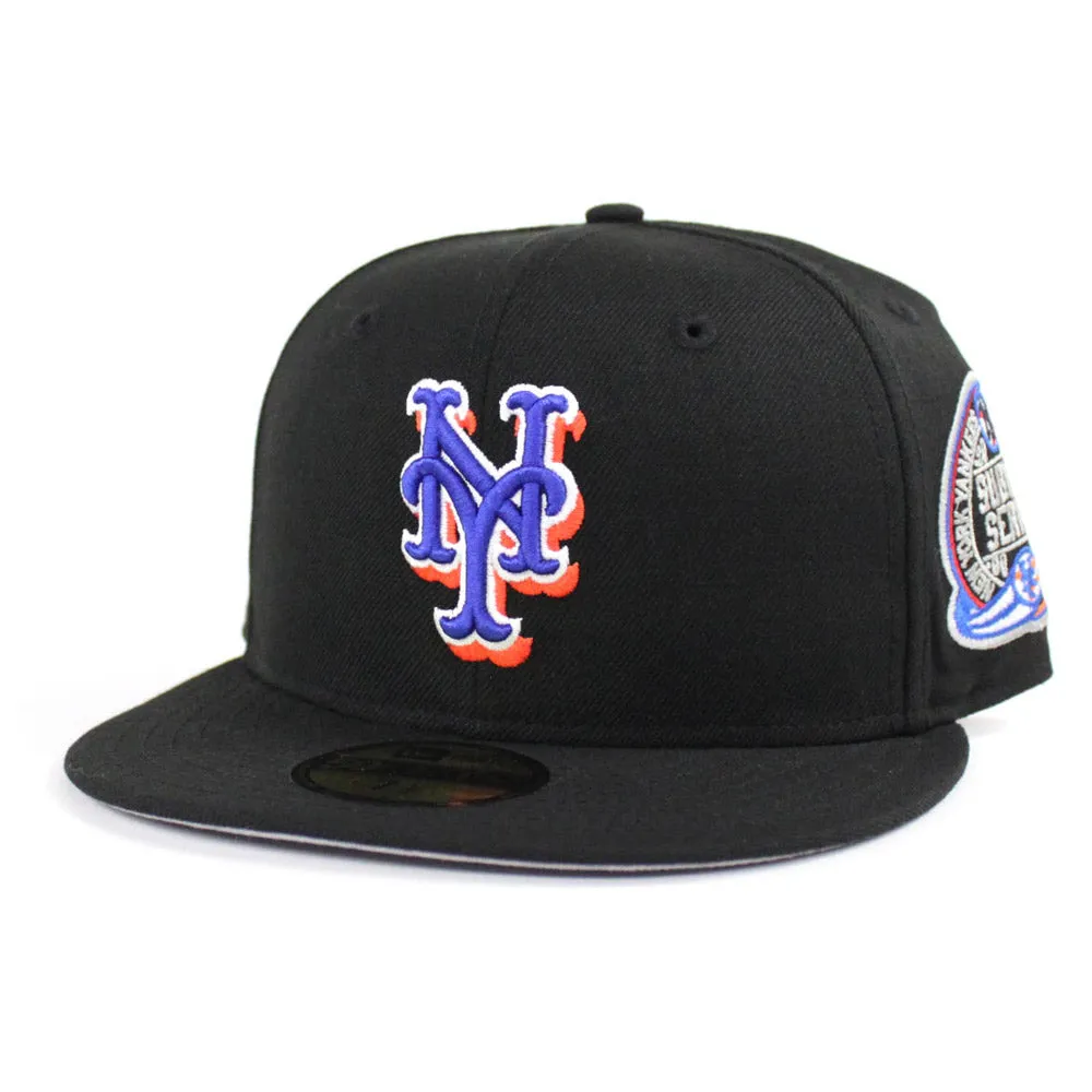 New York Mets 2000 Subway Series New Era 59Fifty Fitted Hats (Black ALT Gray Under Brim)