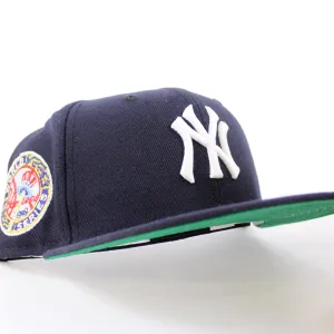 New York Yankees 1949 World Series Yankee Stadium New Era 59Fifty Fitted Hat (GITD Navy Green Under Brim)