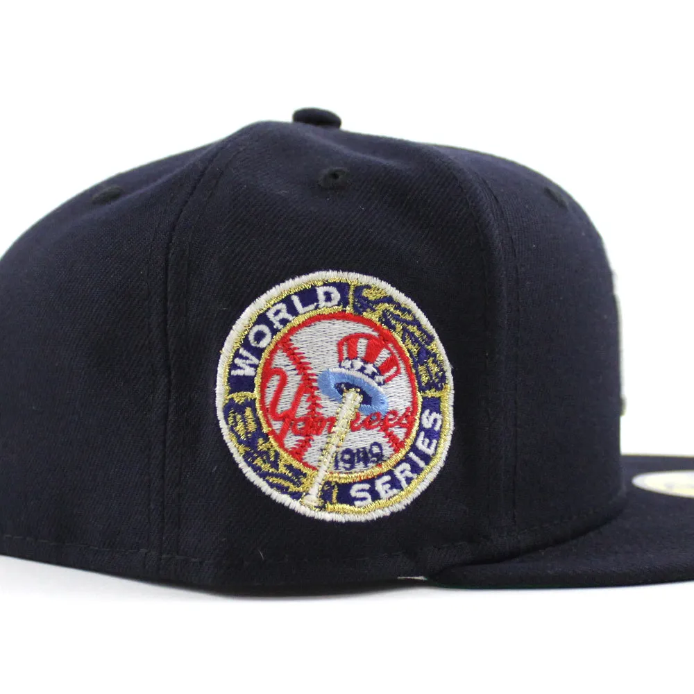 New York Yankees 1949 World Series Yankee Stadium New Era 59Fifty Fitted Hat (GITD Navy Green Under Brim)
