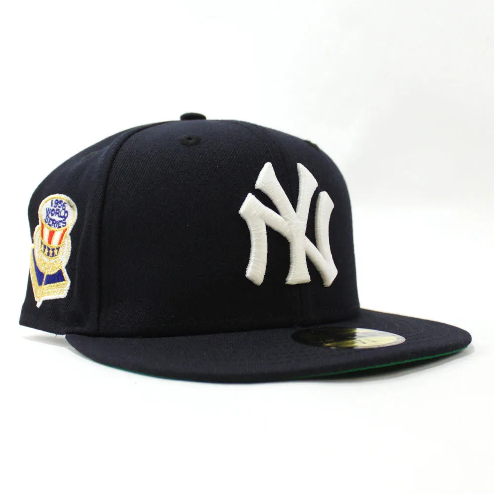 New York Yankees 1956 World Series New Era 59Fifty Fitted Hat (Glow in the Dark Navy Green Under Brim)