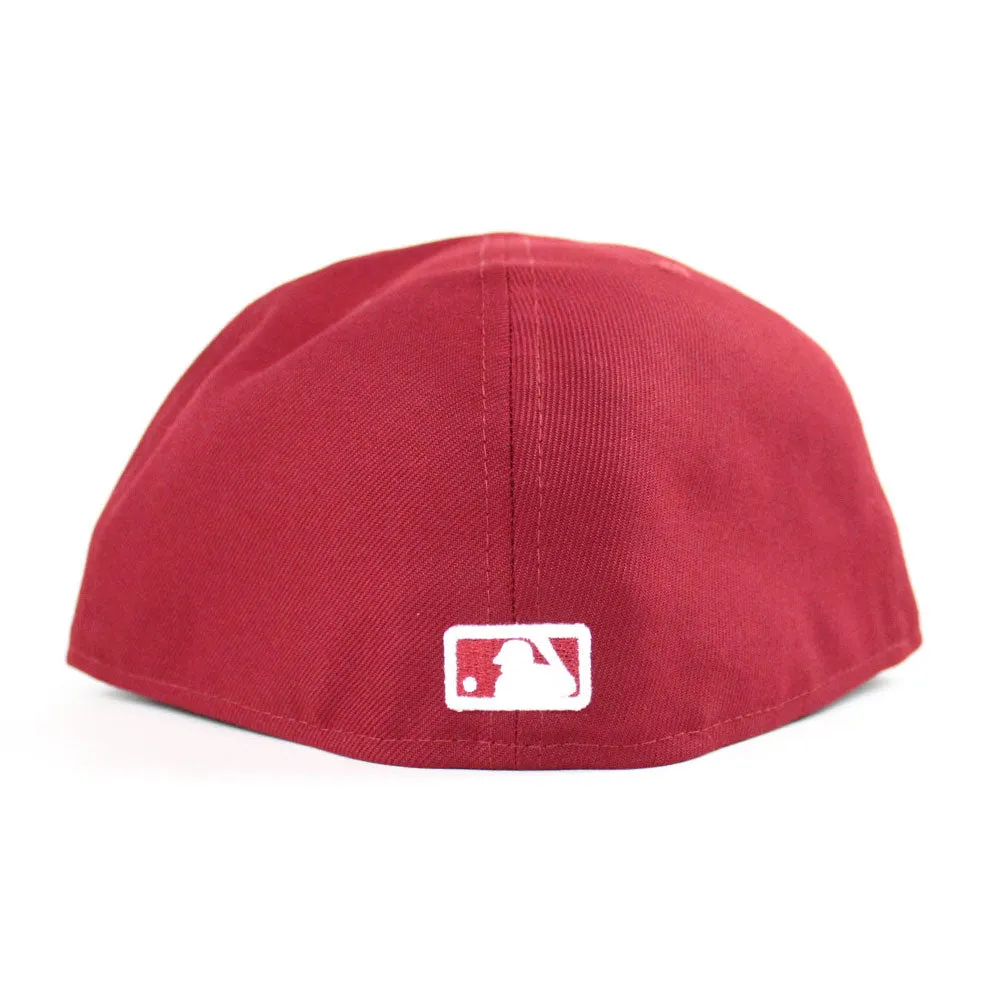 New York Yankees New Era 59Fifty Fitted Hat (Cardinal Gray Under Brim)