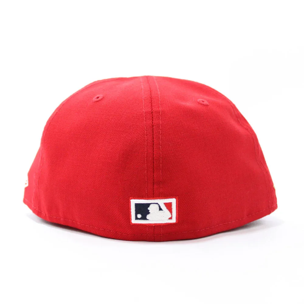 New York Yankees Rose 27 World Championships 59Fifty New Era Fitted Hat (Red Green Under Brim)