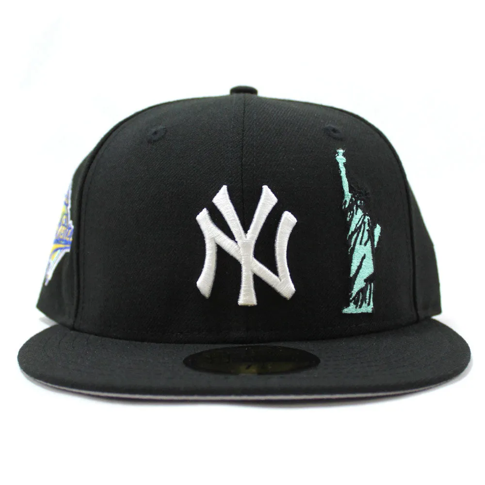New York Yankees Statue of Liberty 1996 World Series 59Fifty New Era Fitted Hat (Black Grey Under Brim)