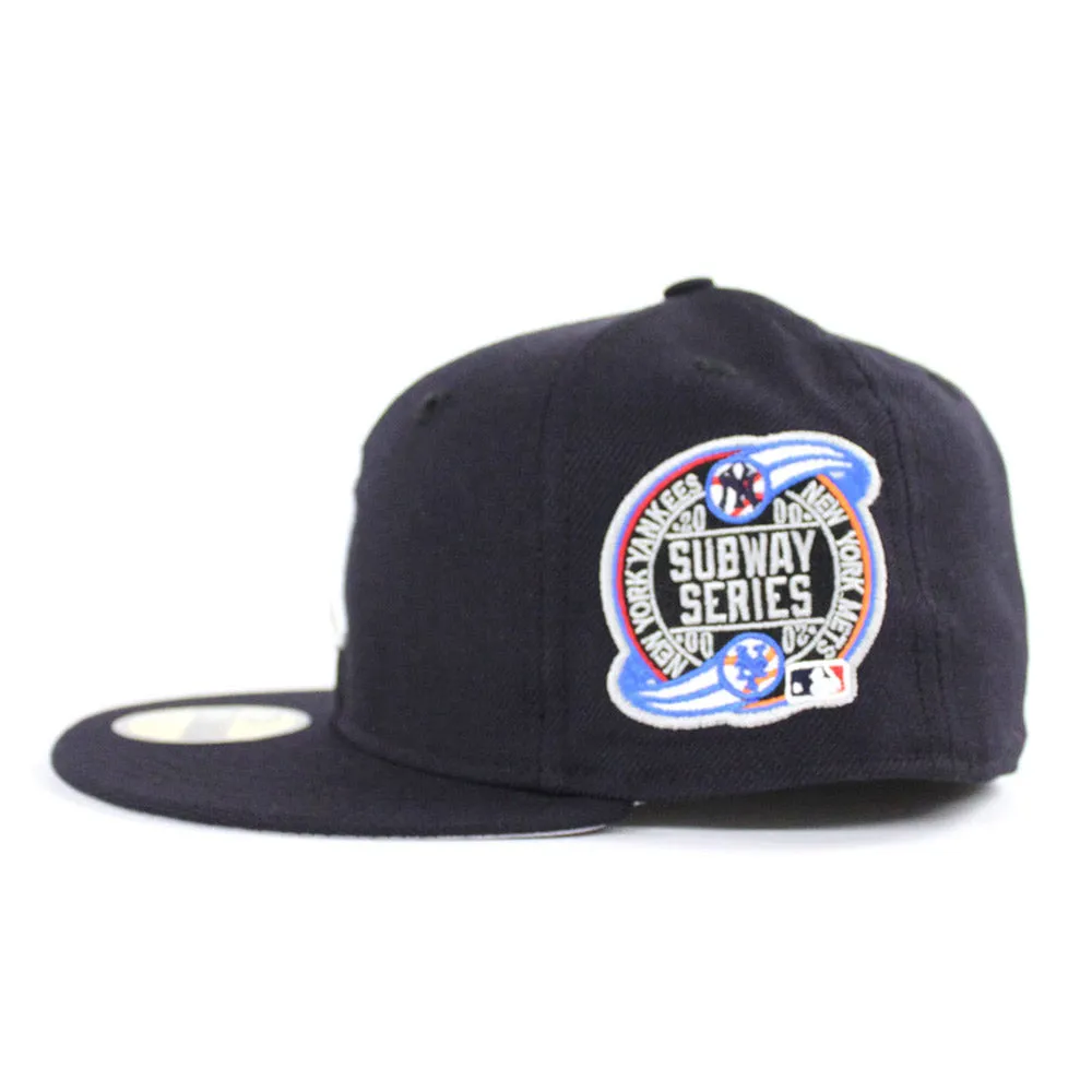 New York Yankees SUBWAY SERIES New Era 59Fifty Fitted Hats (Navy GRAY UNDER BRIM)