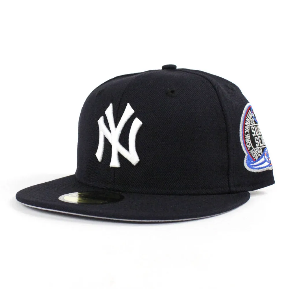 New York Yankees SUBWAY SERIES New Era 59Fifty Fitted Hats (Navy GRAY UNDER BRIM)