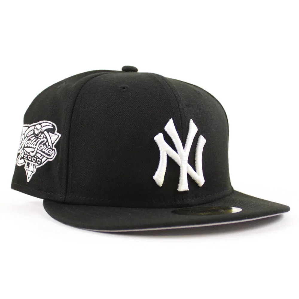 New York Yankees World Series New Era 59Fifty Fitted hat (Black White Gray Under Brim)